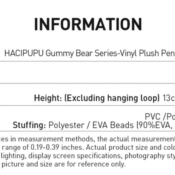 HACIPUPU Gummy Bear PINEAPPLE 🍍Series-Vinyl Plush Pendant - Picture 6 of 6